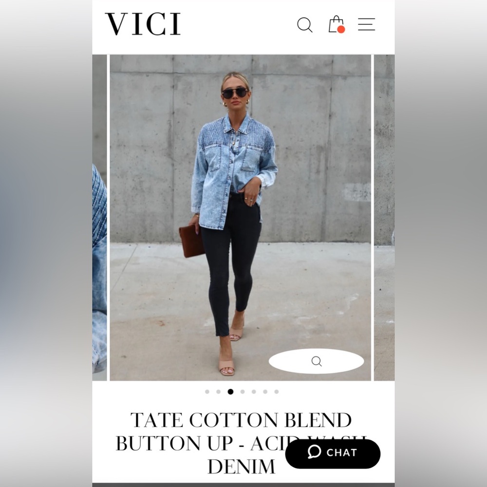 Vici Chambray Button Up
